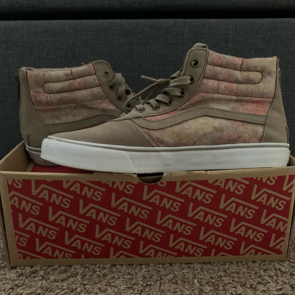 Floral High Top Vans